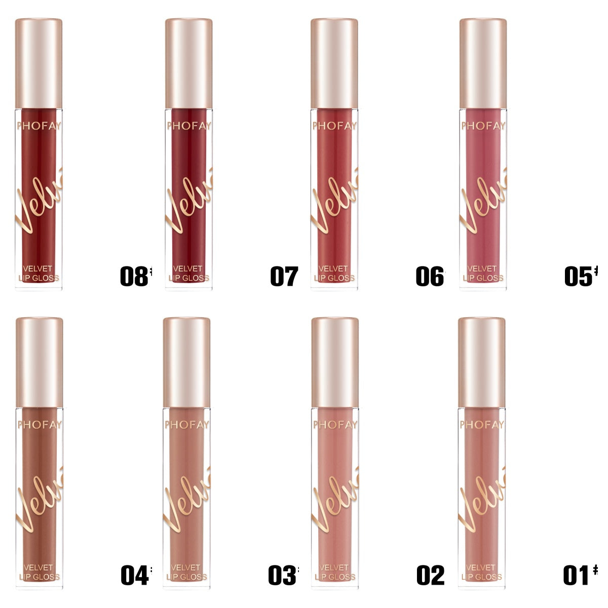 💄PHOFAY Velvet Lip Gloss – Soft Matte, Weightless & Non-Sticky Perfection