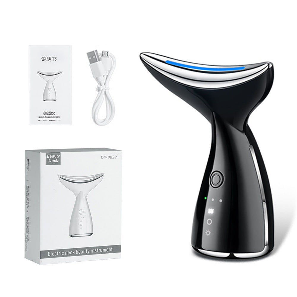 💎EMS Microcurrent Neck & Face Lifting Device – 3 Color LED Photon Therapy for Skin Tightening, Jawline Sculpting & Double Chin Appearance Reduction