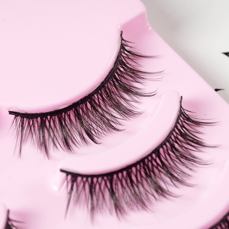 💖Anime Doll Eyes Manga Lashes (5 Pairs) – Natural Wispy Korean Cosplay Eyelashes