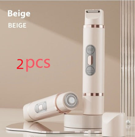 ✨SilkGlide Dual-Head Electric Shaver – Painless Hair Removal for Face, Bikini, Underarm & Legs