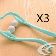 Plastic Pressure Point Therapy Neck Massageador Massagem Relieve Hand Roller Neck Massager For Neck Shoulder Trigger Point