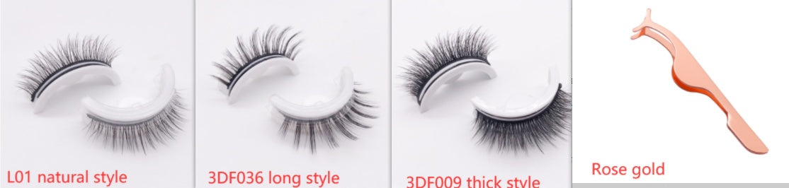 ✨Luxury Reusable 3D Mink Self-Adhesive Lashes – Glue-Free, Natural Volume, 10–20 Wears